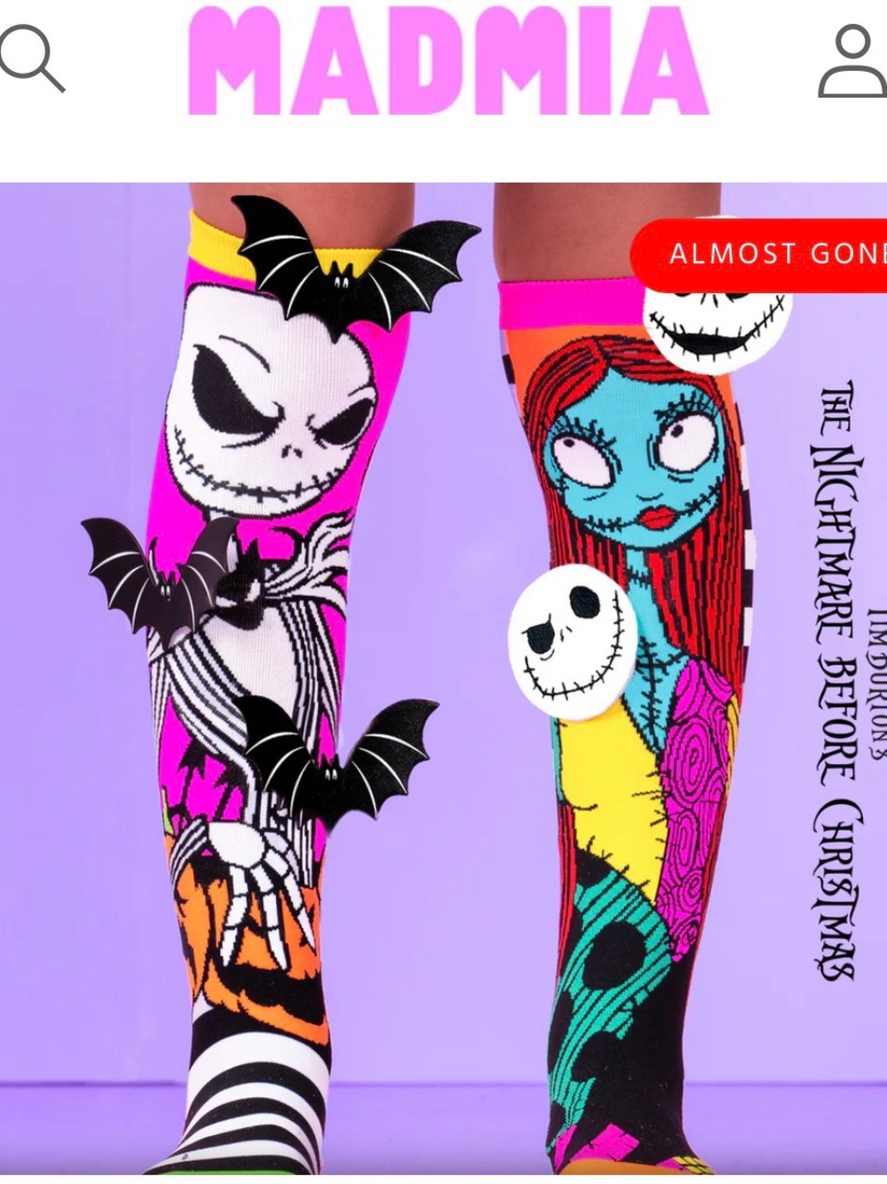MADMIA Nightmare Before Christmas socks